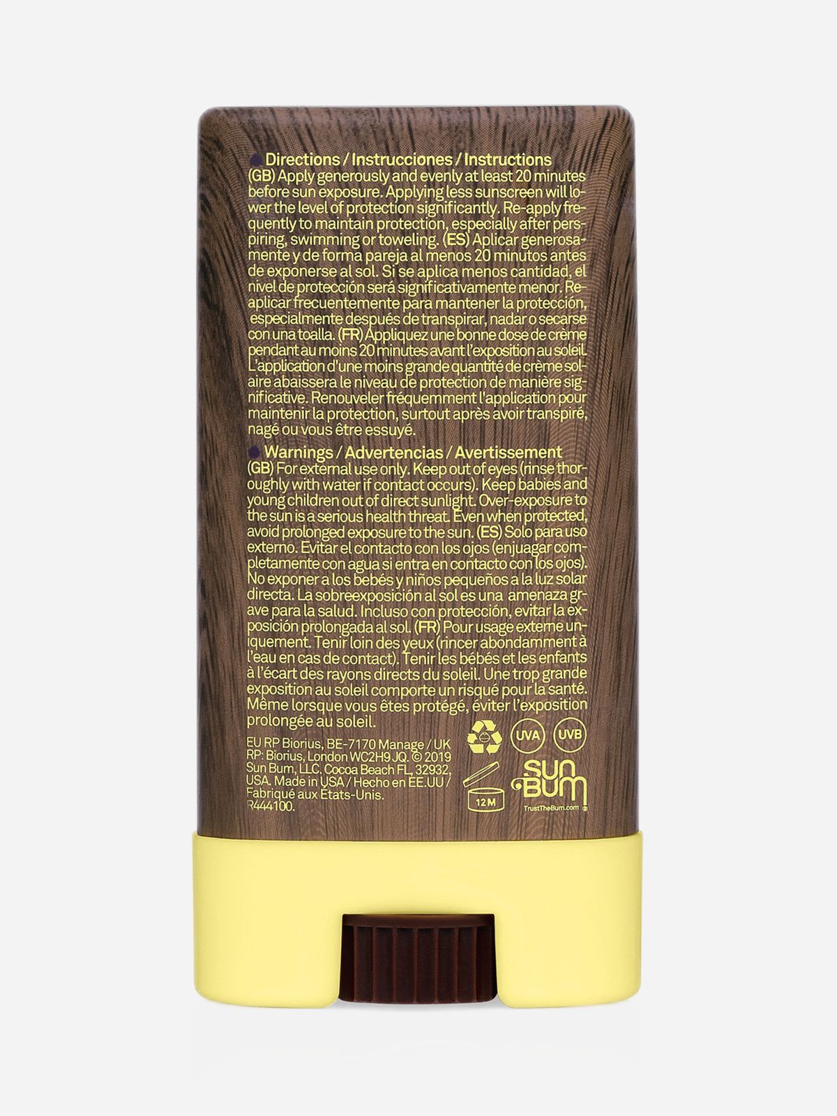 סטיק הגנה לפנים SUN BUM | SPF 30